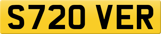 S720 VER private number plate